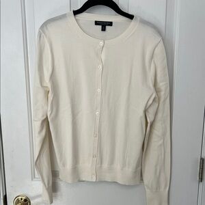 Banana Republic Women's Cream Button Cardigan